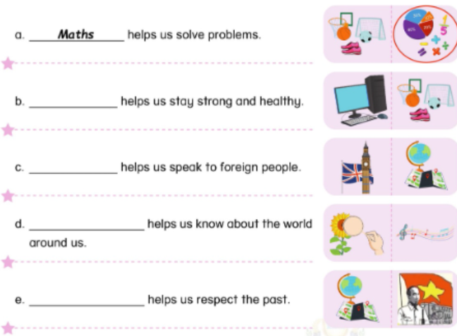 Unit 2. School activities - SBT Tiếng Anh 5 - Phonics Smart 15 1