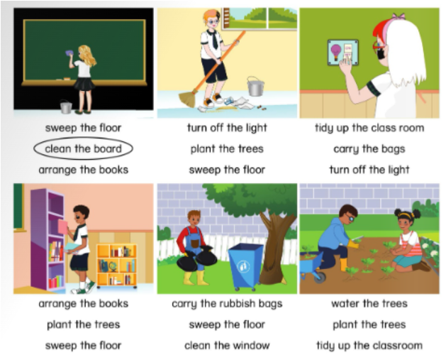 Unit 2. School activities - SBT Tiếng Anh 5 - Phonics Smart 8 1