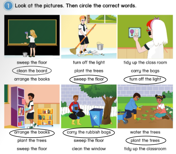 Unit 2. School activities - SBT Tiếng Anh 5 - Phonics Smart 8 2