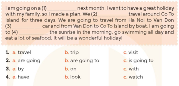 Unit 20. Our summer holidays - SBT Tiếng Anh 5 - Global Success 8 1