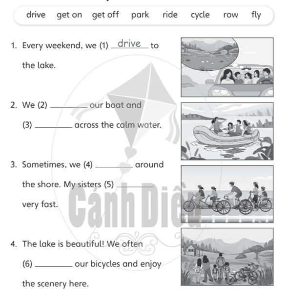 Unit 3: On the Move! - SBT Tiếng Anh 5 - Explore Our World 4 1
