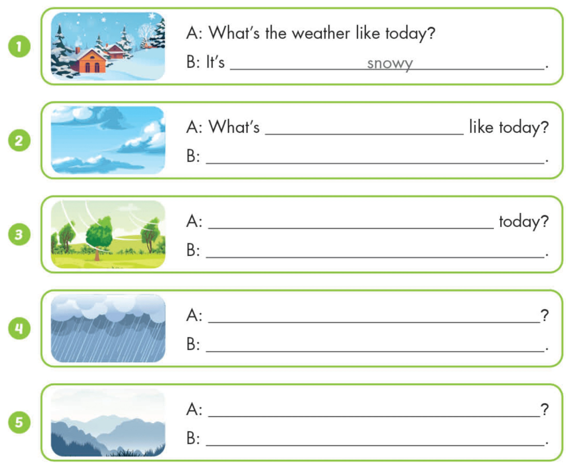 Unit 3. Weather - SBT Tiếng Anh 4 - iLearn Smart Start 3 1