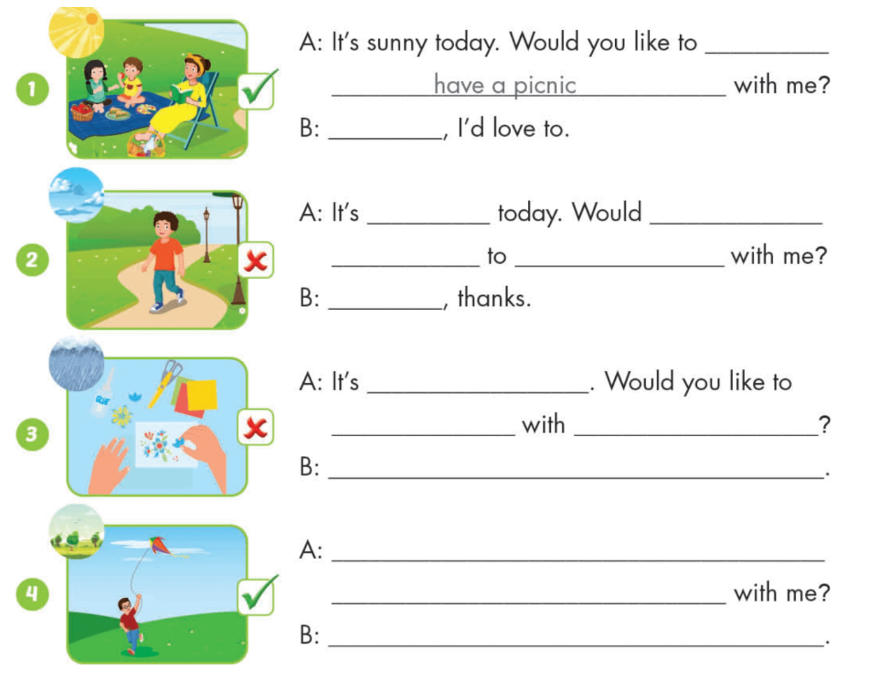 Unit 3. Weather - SBT Tiếng Anh 4 - iLearn Smart Start 7 1