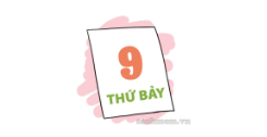 Unit 3. What day is it today? trang 12 Sách bài tập (SBT) Tiếng Anh 4 mới 10 3