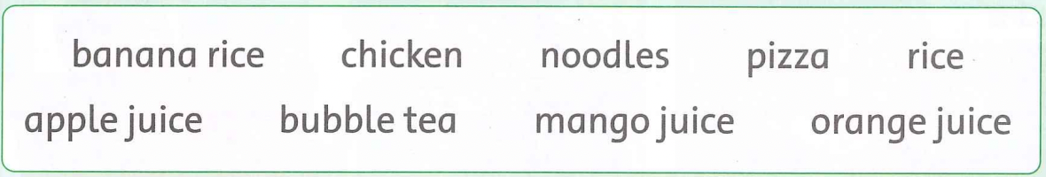 Unit 3. Would you like a bubble tea? - SBT Tiếng Anh 4 - Family and Friends 14 1