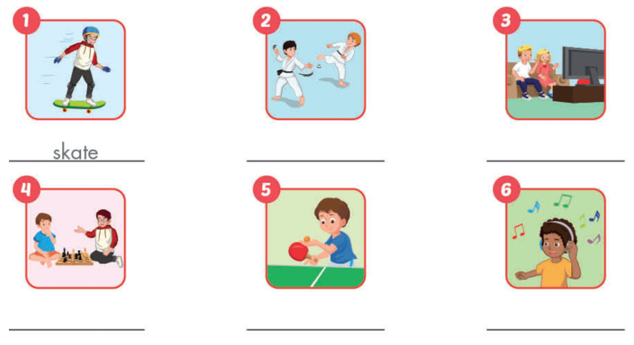 Unit 4. Activities - SBT Tiếng Anh 4 - iLearn Smart Start 5 1