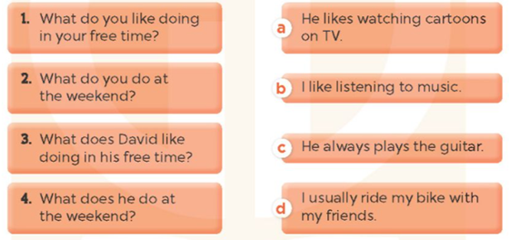 Unit 4. Our free time activities - SBT Tiếng Anh 5 - Global Success 4 1