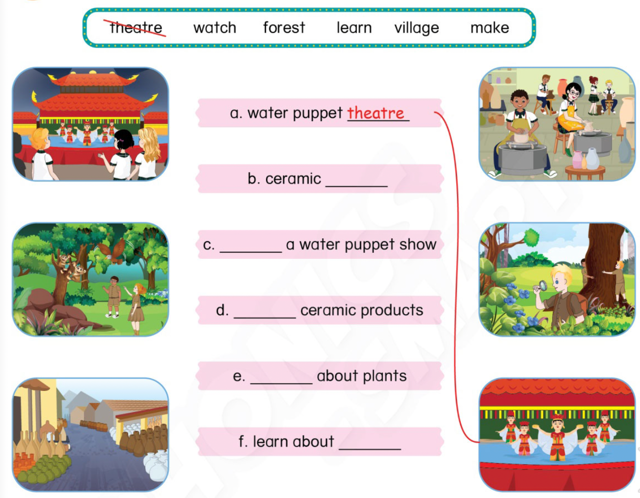 Unit 4. School activities - SBT Tiếng Anh 4 - Phonics Smart 14 1