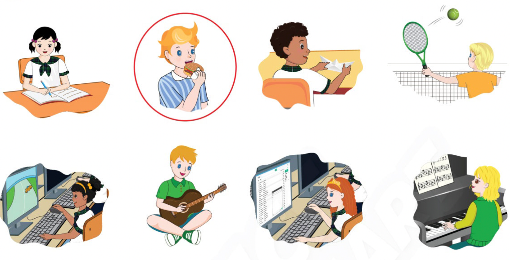 Unit 4. School activities - SBT Tiếng Anh 4 - Phonics Smart 2 1