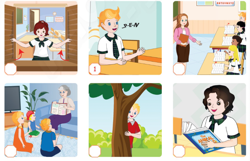 Unit 4. School activities - SBT Tiếng Anh 4 - Phonics Smart 5 1