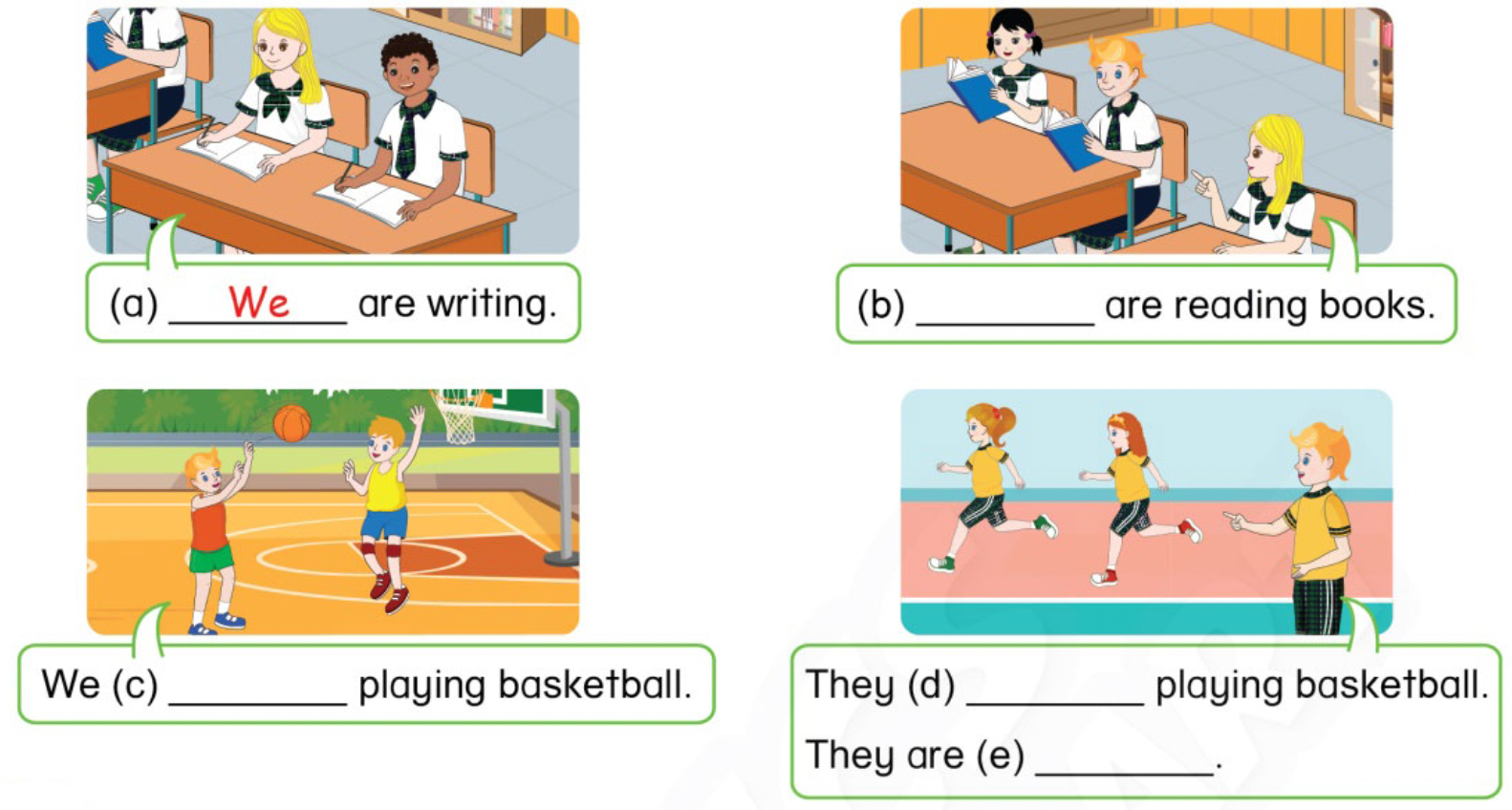 Unit 4. School activities - SBT Tiếng Anh 4 - Phonics Smart 6 1