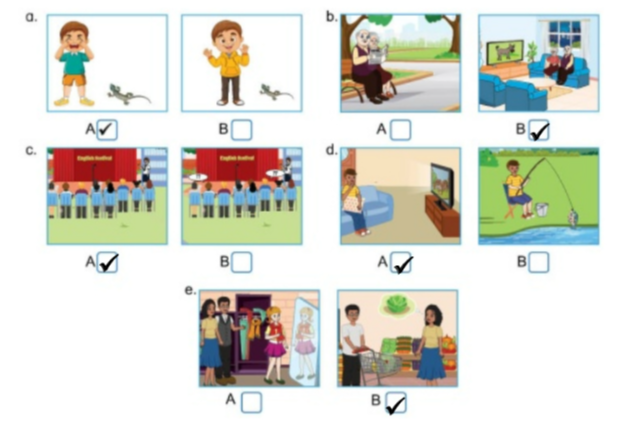 Unit 4. Spending time with family and friends - SBT Tiếng Anh 5 - Phonics Smart 1 2