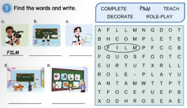Unit 4. Spending time with family and friends - SBT Tiếng Anh 5 - Phonics Smart 4 1