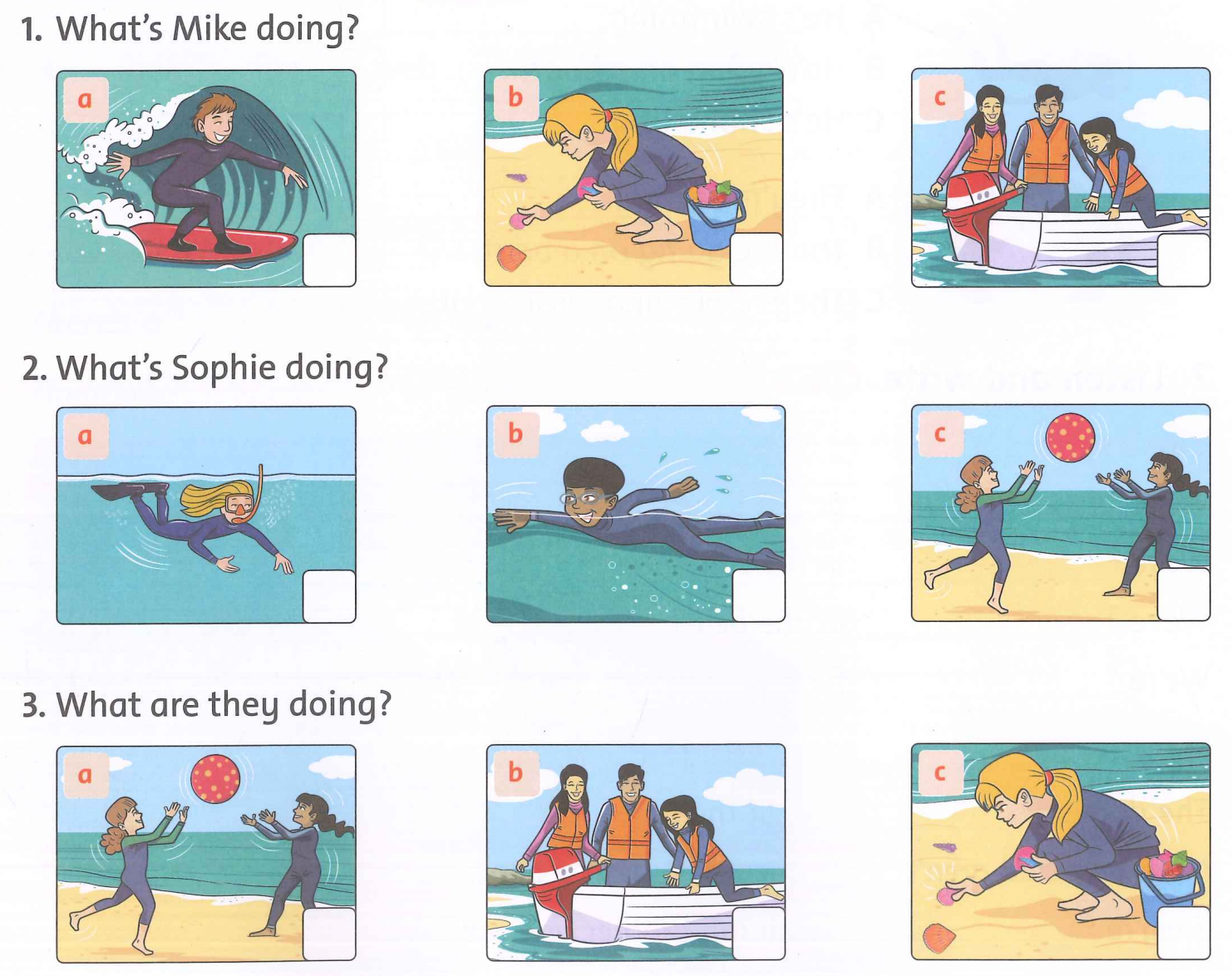 Unit 5. We’re having fun at the beach! - SBT Tiếng Anh 4 - Family and Friends 3 1