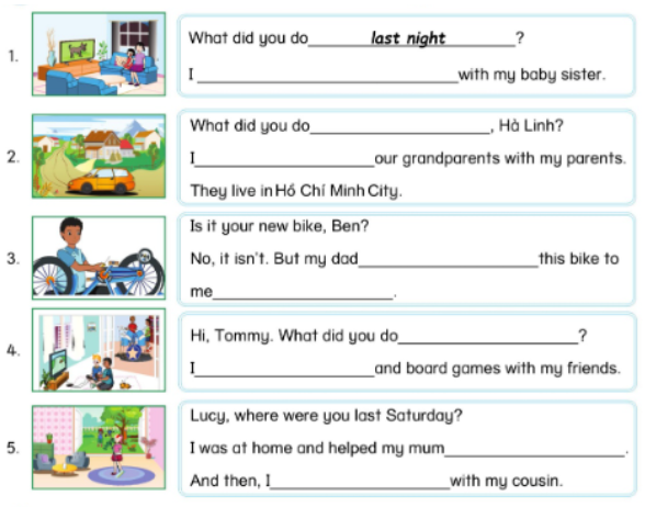 Unit 6. In the past - SBT Tiếng Anh 5 - Phonics Smart 2 1