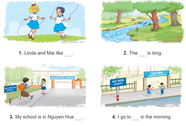 Unit 6. Where's your school? trang 24 Sách bài tập (SBT) Tiếng Anh 4 mới 1 1