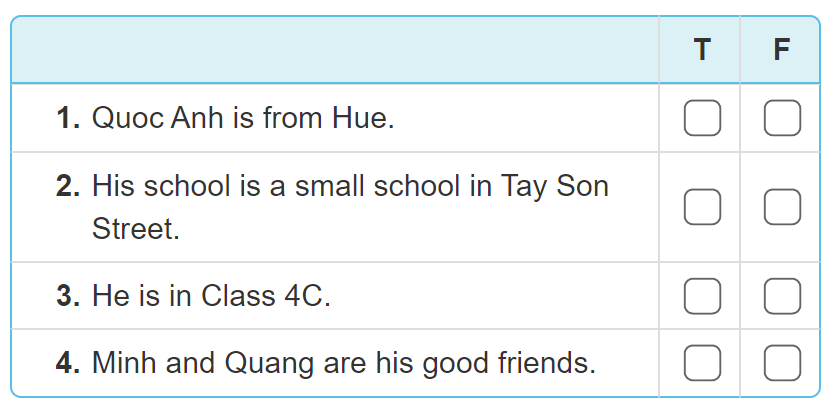 Unit 6. Where's your school? trang 24 Sách bài tập (SBT) Tiếng Anh 4 mới 9 1