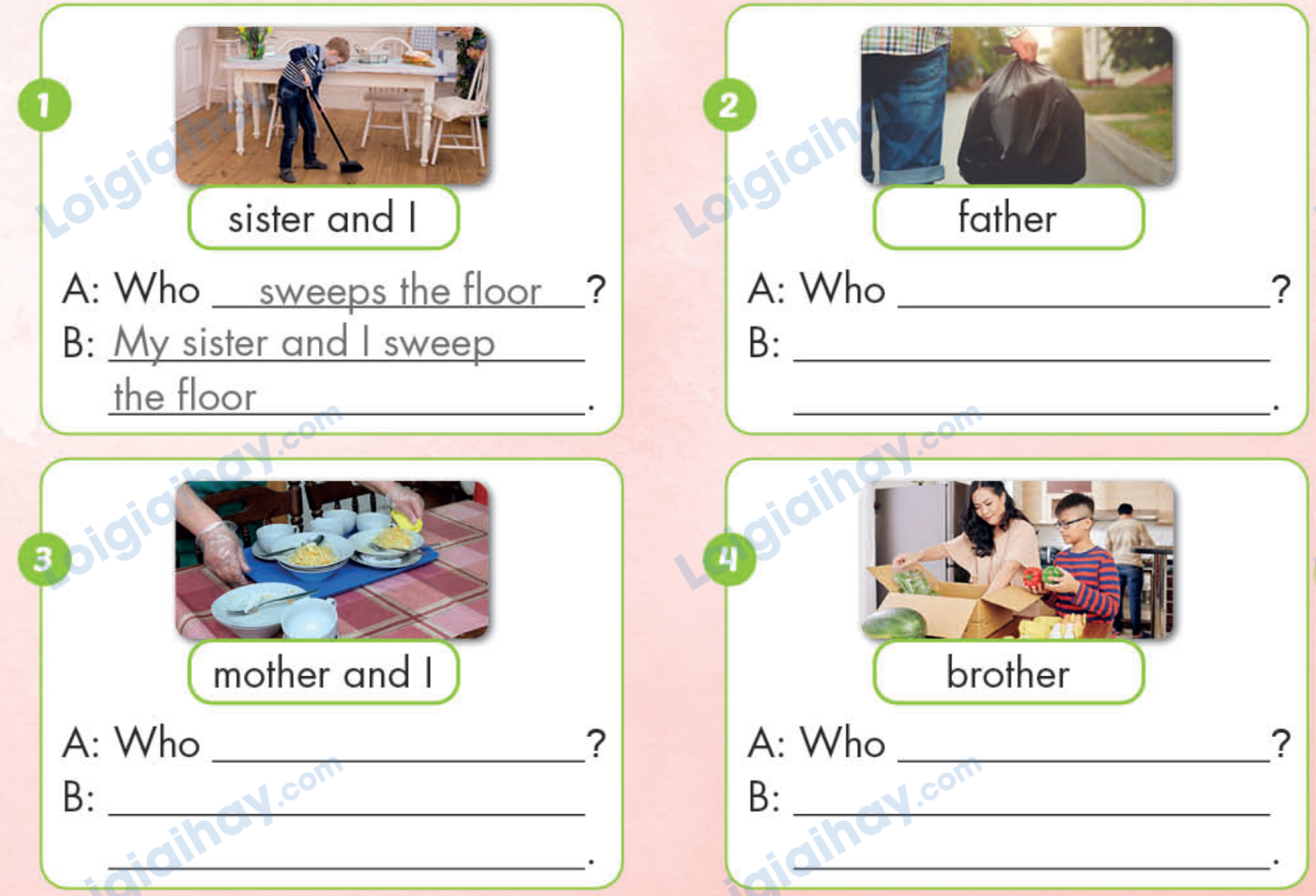 Unit 7. My family - SBT Tiếng Anh 4 - iLearn Smart Start 15 1
