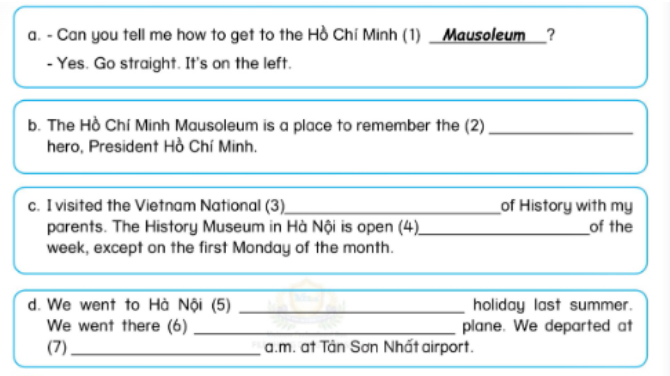 Unit 7. Places and people - SBT Tiếng Anh 5 - Phonics Smart 9 1
