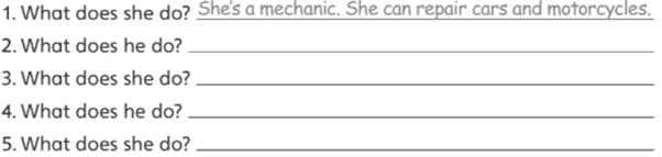 Unit 7. The World of Work - SBT Tiếng Anh 5 - Explore Our World 1 1