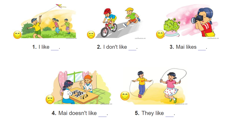 Unit 7. What do you like doing? trang 28 Sách bài tập (SBT) Tiếng Anh 4 mới 3 1