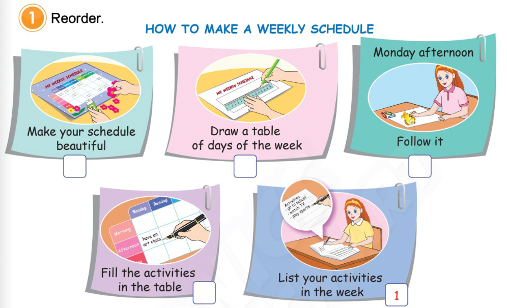 Unit 8. The time - SBT Tiếng Anh 4 - Phonics Smart 14 1