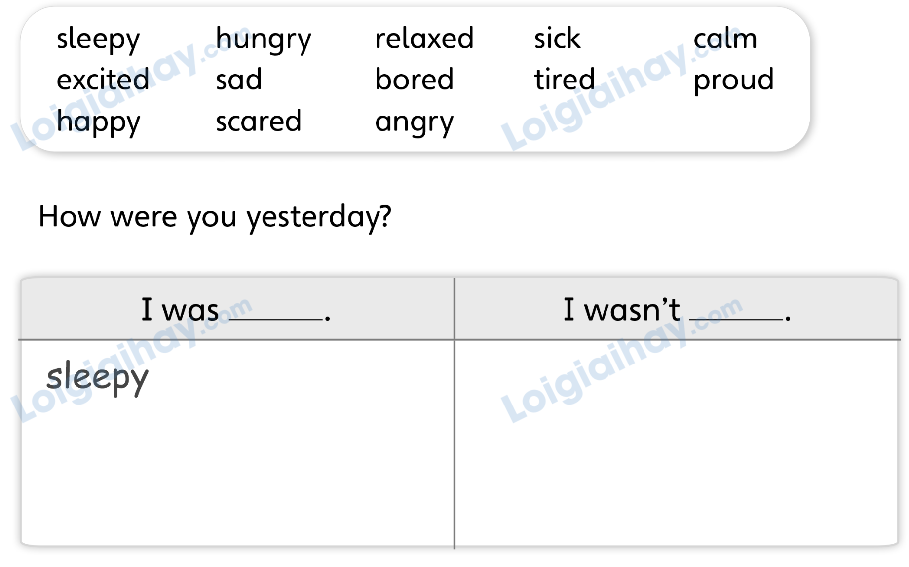 Unit 8. Yesterday's feelings - SBT Tiếng Anh 4 - Explore Our World 3 1