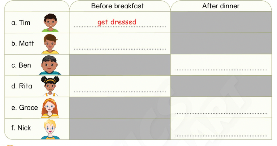 Unit 9. Daily routines - SBT Tiếng Anh 4 - Phonics Smart 10 1