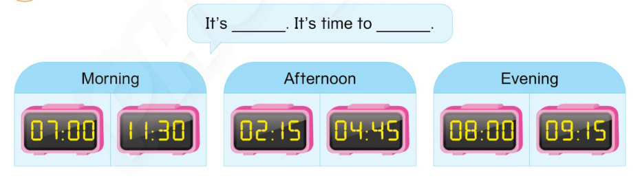 Unit 9. Daily routines - SBT Tiếng Anh 4 - Phonics Smart 3 1