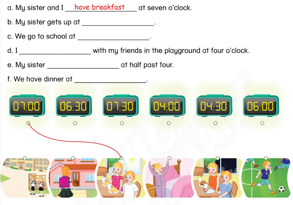 Unit 9. Daily routines - SBT Tiếng Anh 4 - Phonics Smart 6 1