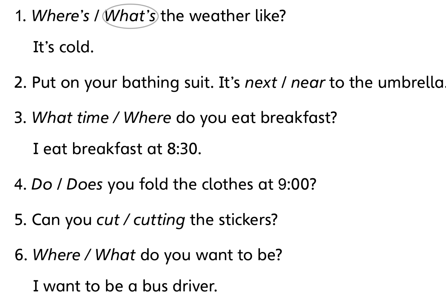 Units 1 - 4 Review - SBT Tiếng Anh 4 - Explore Our World 0 1