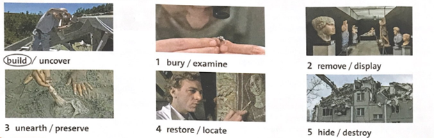 Vocabulary and listening: Buildings and archaeology - Unit 7. On the streets - SBT Tiếng Anh 9 Friends Plus 0 1