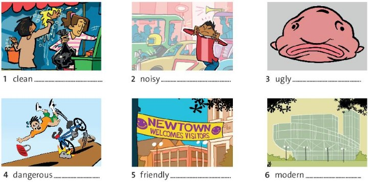 Vocabulary and listening: Comparing places and things - Unit 1. Towns and cities - Tiếng Anh 6 - Friends plus 1 1