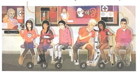 Vocabulary and listening: Injury collocations - Unit 8. Scary - SBT Tiếng Anh 9 Friends Plus 2 1