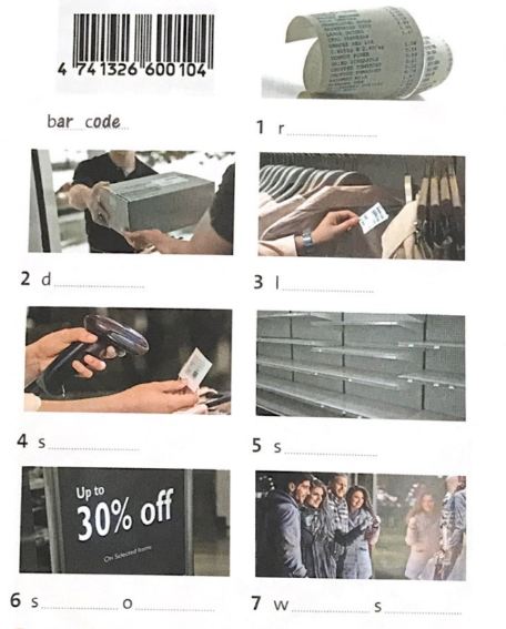 Vocabulary and listening: Shops and shopping - Unit 3. Our surroundings - SBT Tiếng Anh 9 Friends Plus 0 1