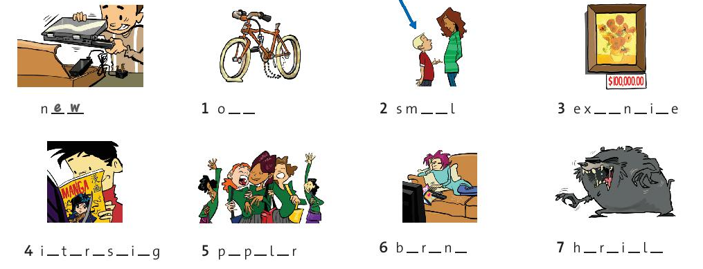 Vocabulary: Basic adjectives Starter unit SBT Tiếng Anh 6 – Friends Plus (Chân trời sáng tạo) 0 1