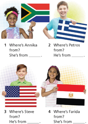 Vocabulary: Countries & Nationalities - Hello! - SBT Tiếng Anh 6 - Right on! 2 1