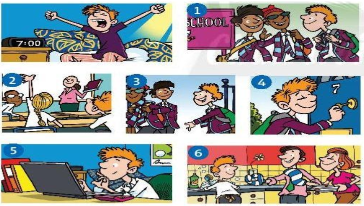 Vocabulary: Daily routines Unit 2 SBT tiếng Anh 6 - Friends Plus (Chân trời sáng tạo) 1 1