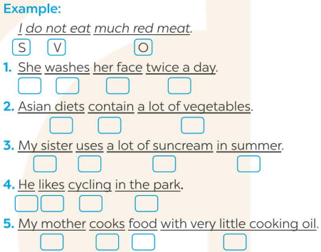 Vocabulary & Grammar - Unit 2: Healthy living - SBT Tiếng Anh 7 Global Success 5 1