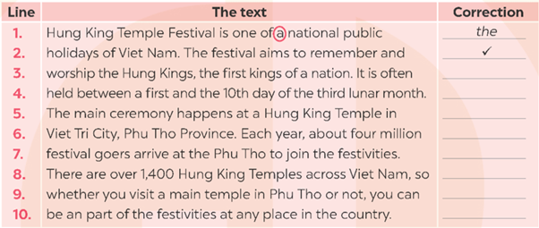 Vocabulary & Grammar - Unit 5. Our customs and traditions - SBT Tiếng Anh 8 Global Success 4 1