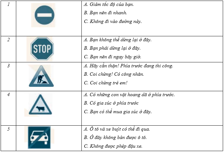 Vocabulary & Grammar - Unit 7: Traffic - SBT Tiếng Anh 7 Global Success 1 2