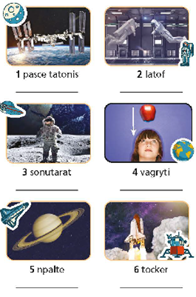 Vocabulary: Life in space - Unit 6. Space & Technology - SBT Tiếng Anh 8 Right on! 0 1