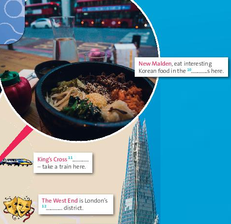 Vocabulary: Places in a town or city - Unit 1. Towns and cities - Tiếng Anh 6 - Friends plus 1 3