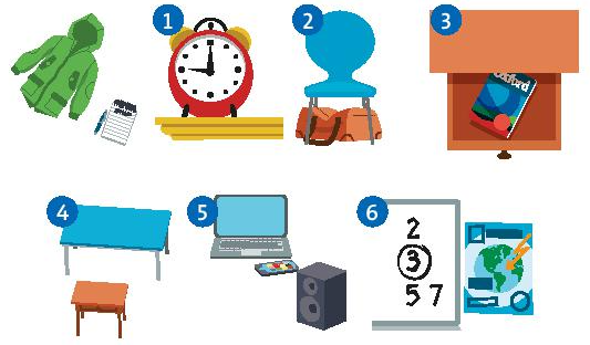 Vocabulary: Prepositions and everyday objects Starter Unit SBT Tiếng Anh 6 – Friends Plus (Chân trời sáng tạo) 2 1