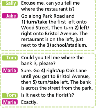 Vocabulary: Shop and services - Unit 5. Travel and Transportation - SBT Tiếng Anh 7 Right on! 1 2