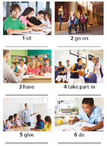 Vocabulary: Teenagers' school life - Unit 5. Teenagers' life - SBT Tiếng Anh 8 Right on! 0 1