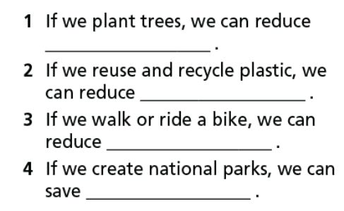 Vocabulary: The enviroment and school green activities - Unit 6. Be green - SBT Tiếng Anh 7 Right on! 1 1