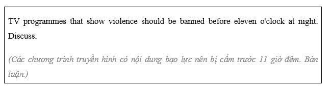 Writing: A discussion essay - Unit 7. Big ideas - SBT Tiếng Anh 8 Friends Plus 1 1