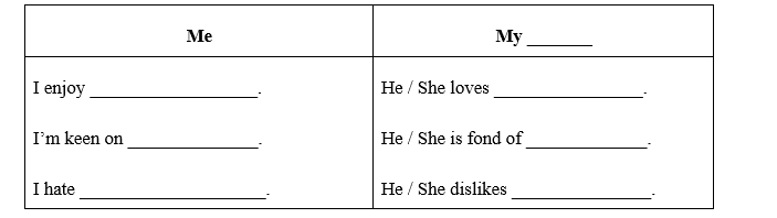 Writing - Unit 1. Leisure time - SBT Tiếng Anh 8 Global Success 1 1