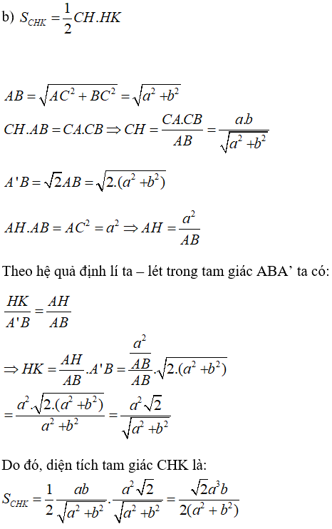 Câu 6 trang 120 SGK Hình học 11 Nâng cao 2